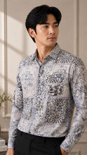 Load image into Gallery viewer, Batik Shirts Greyish Blue