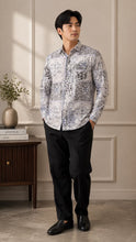 Load image into Gallery viewer, Batik Shirts Greyish Blue