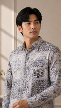 Load image into Gallery viewer, Batik Shirts Greyish Blue