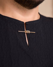 Load image into Gallery viewer, KURTA EXCLUSIVE EMBOSSED - BLACK