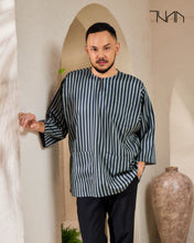 Load image into Gallery viewer, LEKIU STRIPES- Black &amp; White
