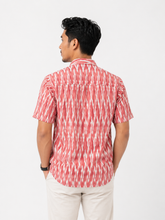 Load image into Gallery viewer, Batik Shirts Linen Nusa Red
