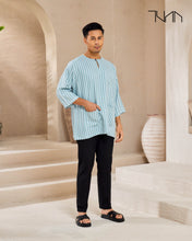 Load image into Gallery viewer, LEKIU STRIPES- Baby Blue

