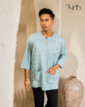 Load image into Gallery viewer, LEKIU STRIPES- Baby Blue
