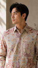 Load image into Gallery viewer, Batik Shirts Ivory Red

